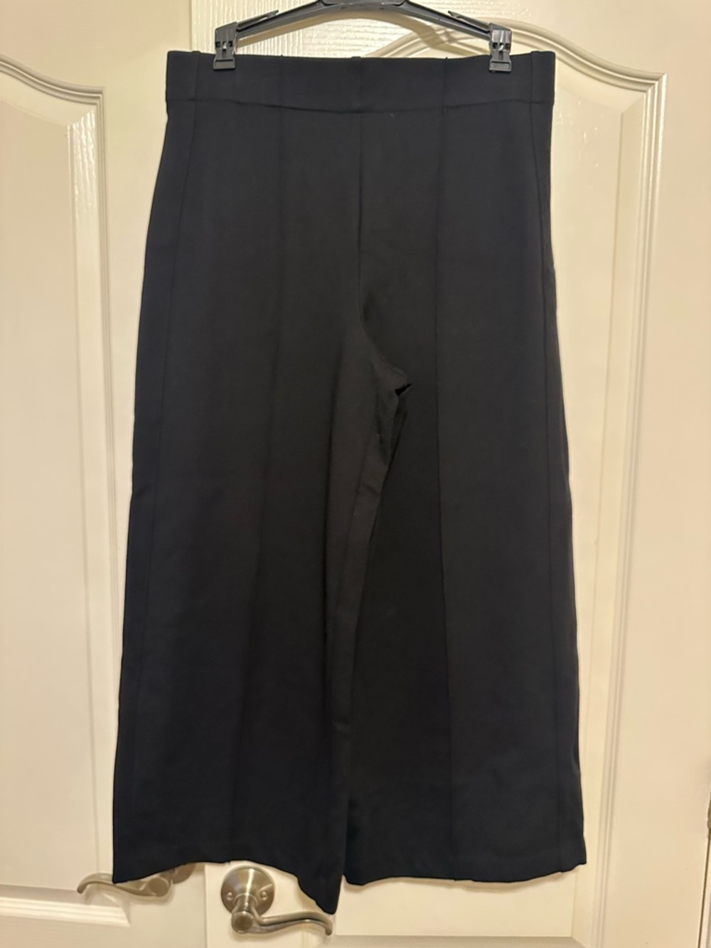Jones New York Black Pull-On Wide-Leg Pants